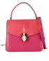 Small Serpenti Forever, &pound;1,100, Handbags, Pink, Leather/Stingray, Front view